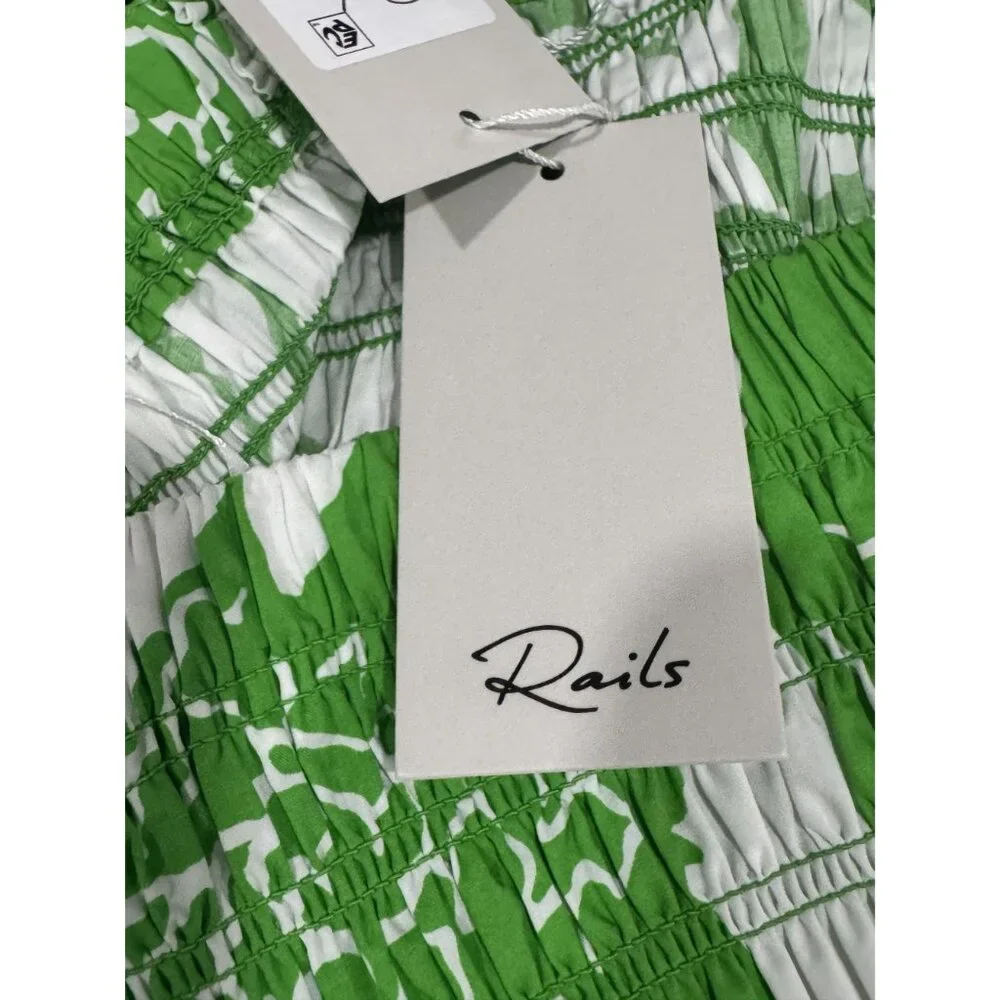 RAILS Seville Green Lotus Dress MEDIUM - Picture 6 of 7